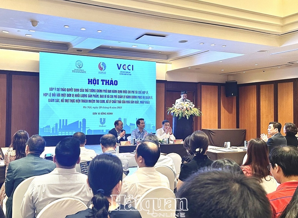 Hội thảo “Góp ý Dự thảo Quyết định của Thủ tướng Chính phủ về định mức chi phí tái chế thực hiện trách nhiệm EPR của nhà sản xuất, nhập khẩu”. 