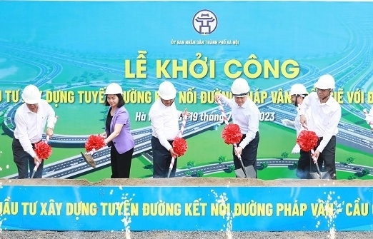 Khởi công đường nối cao tốc Pháp Vân - Cầu Giẽ tới Vành đai 3