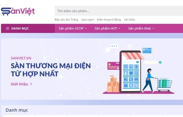 Xây dựng sàn thương mại điện tử hợp nhất 63 tỉnh, thành