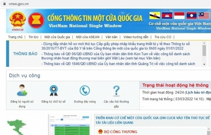 Hơn 63.500 doanh nghiệp kết nối Cơ chế một cửa quốc gia