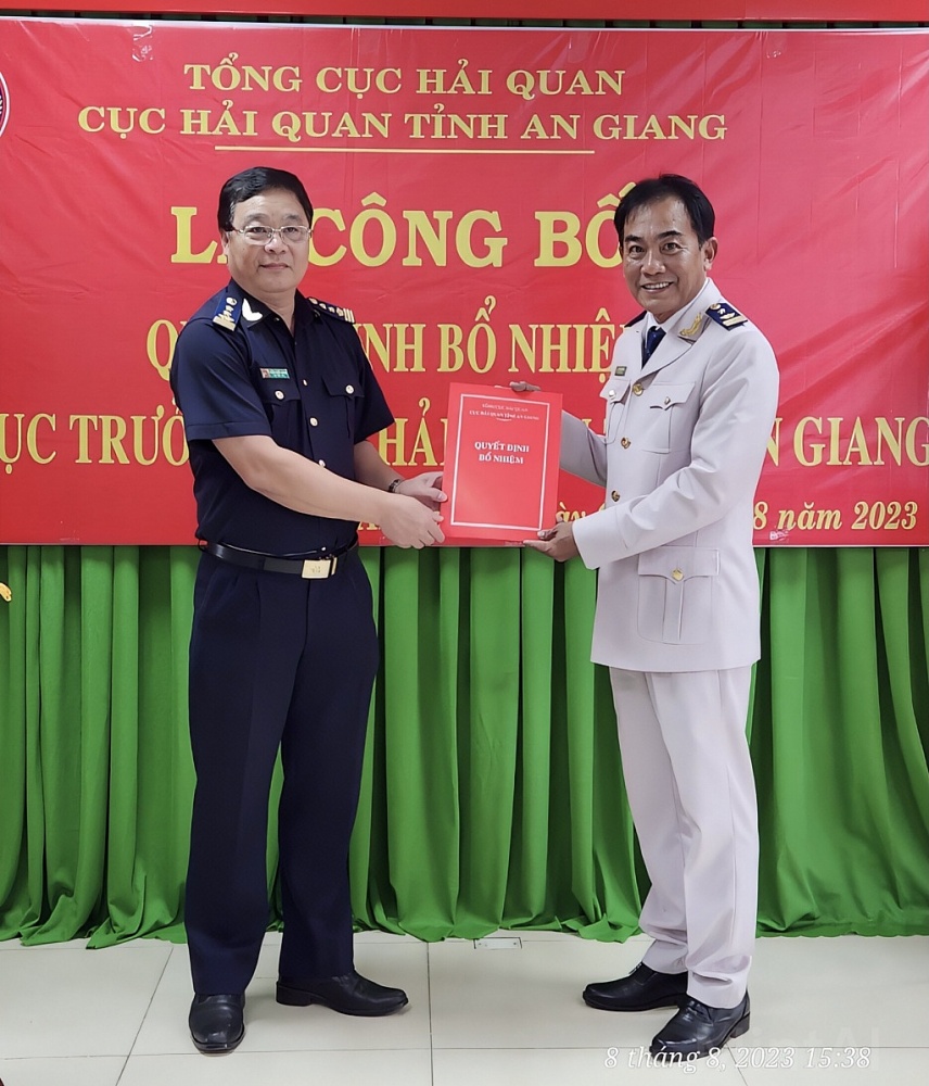 Bổ nhiệm Phó Cục trưởng Cục Hải quan An Giang Lưu Tuấn Bình