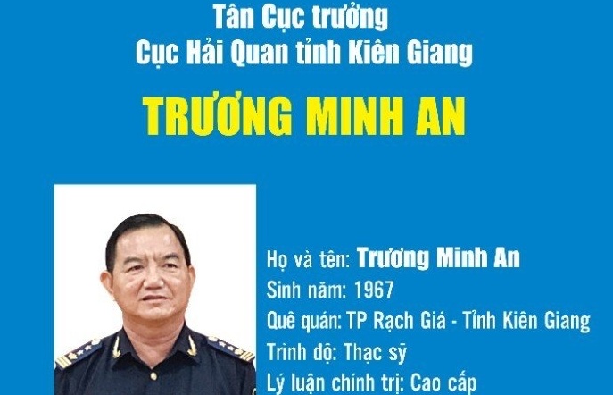 Infographics: Quá trình công tác của tân Cục trưởng Cục Hải quan Kiên Giang Trương Minh An