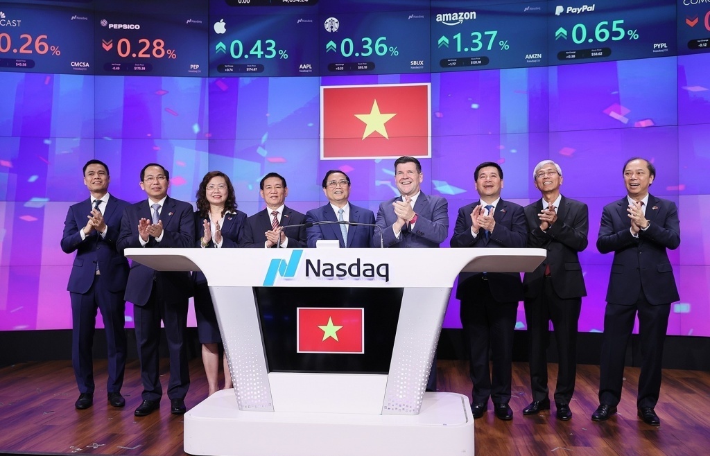 Thủ tướng Phạm Minh Chính mong muốn và đề nghị Nasdaq tăng cường hợp tác với Ủy ban Chứng khoán Nhà nước