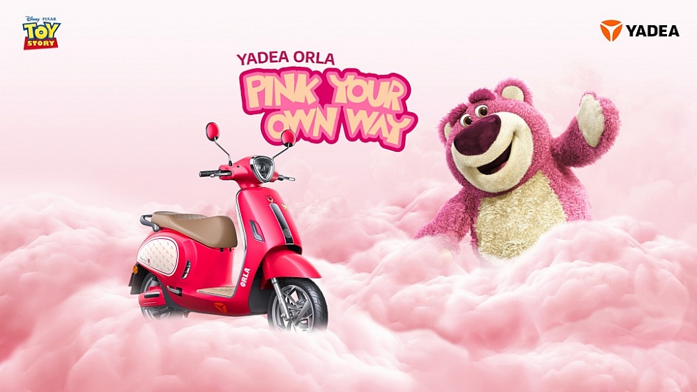 Yadea hợp tác với Gấu Dâu Disney Lotso tung bản đặc biệt dành cho phái đẹp