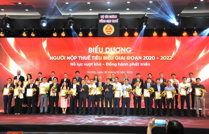 Biểu dương 138 doanh nghiệp nộp thuế tiêu biểu giai đoạn 2020-2022