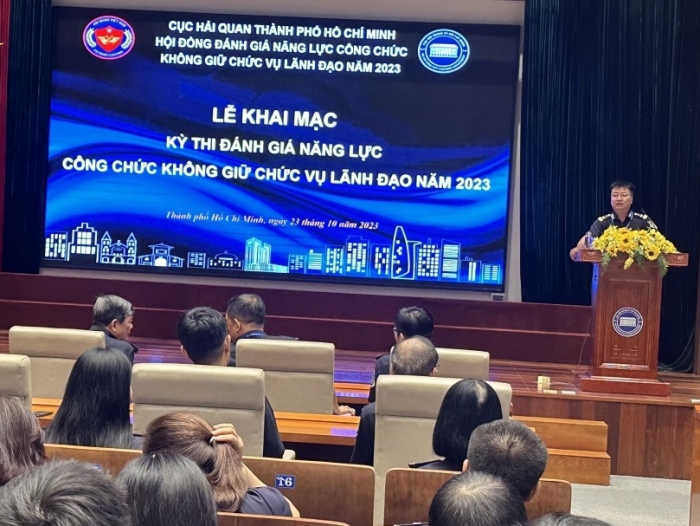 Nhiều đổi mới trong việc thi đánh giá năng lực công chức hải quan năm 2023