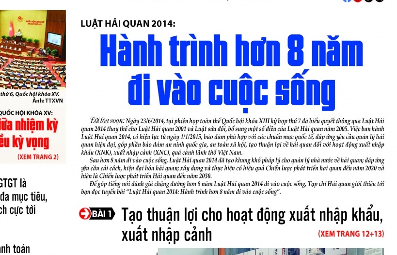 Những thông tin hấp dẫn trên Tạp chí Hải quan số 85 phát hành ngày 24/10/2023​​​​​​​