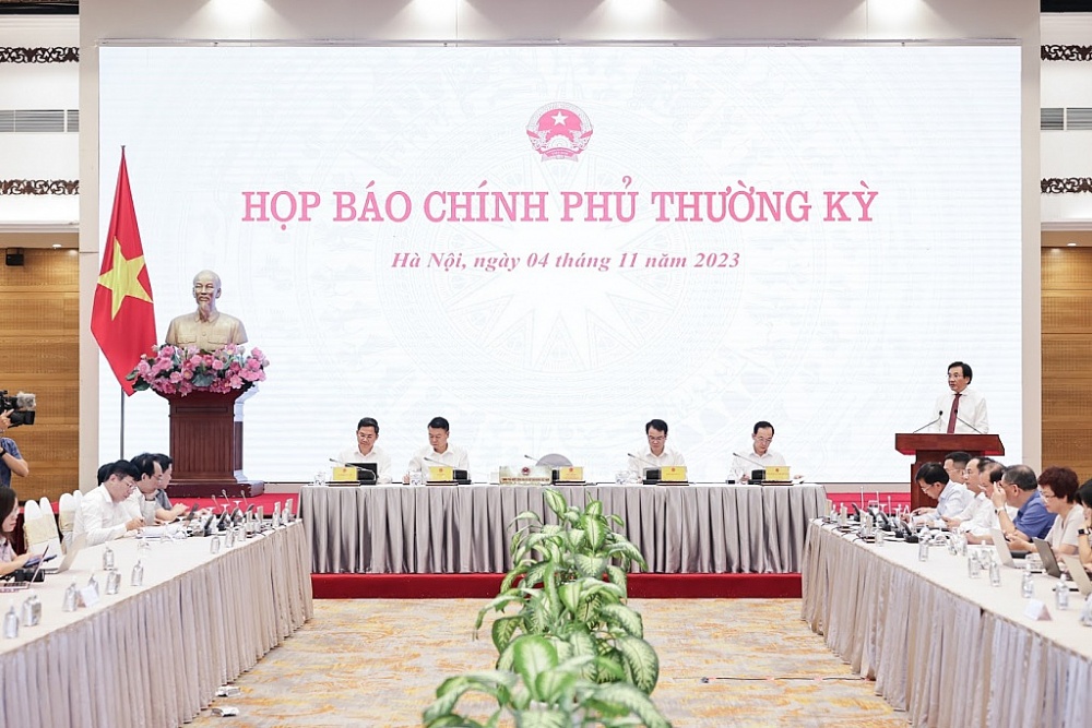 Họp báo Chính phủ thường kỳ tháng 10/2023