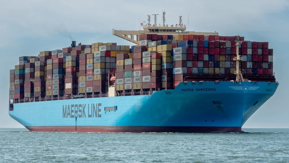 Tàu chở hàng hóa của hãng vận tải Maersk. (Nguồn: Reuters)