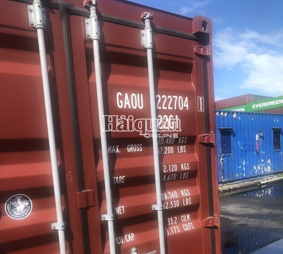 Hình ảnh container máy vi tính đã qua sử dụng nhập lậu từ Hàn Quốc về Hải Phòng