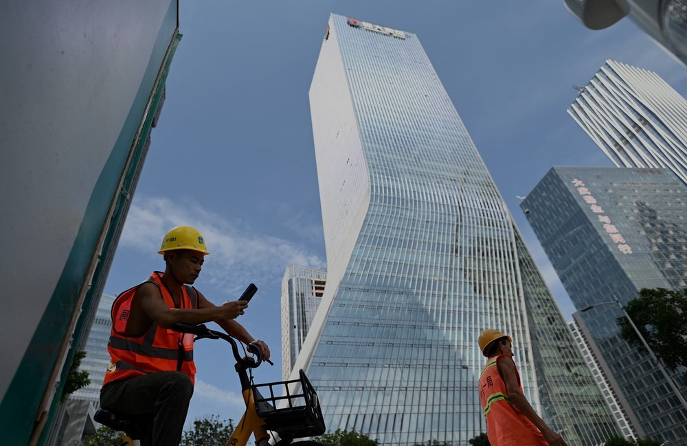 Các tòa nhà ở thành phố Thâm Quyến, Trung Quốc. (Ảnh: AFP/TTXVN)