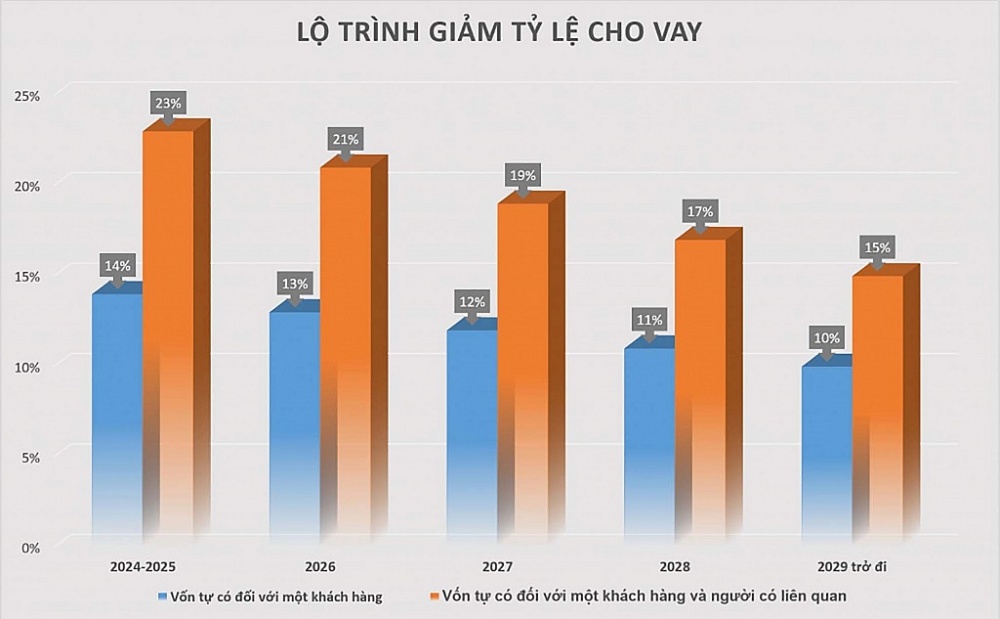 Theo quy định Luật Các tổ chức tín dụng (sửa đổi). 	Biểu đồ: H.Dịu