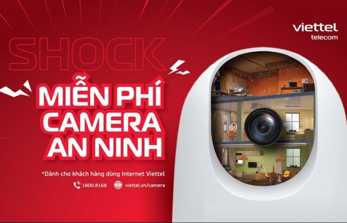 Miễn phí camera an ninh cho toàn bộ khách hàng dùng Internet Viettel