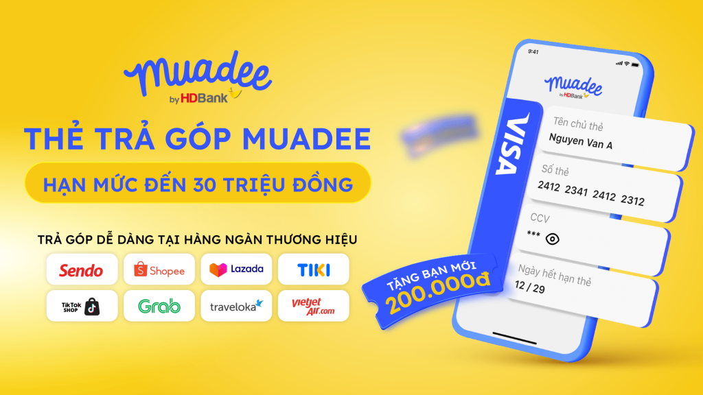 Giải pháp trả góp mọi hóa đơn từ Muadee by HDBank