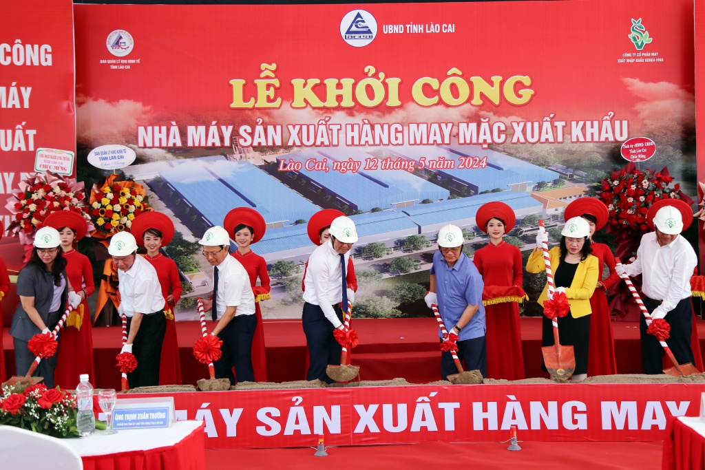 Khởi công nhà máy may xuất khẩu tại Lào Cai