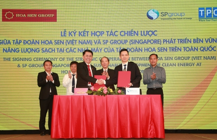 HSG hợp tác với SP Group để phát triển bền vững năng lượng sạch