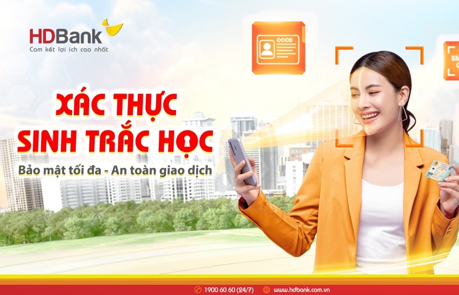 HDBank triển khai xác thực sinh trắc học để tăng cường an toàn giao dịch