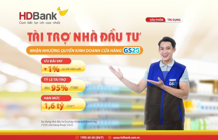 HDBank tiếp sức nhà đầu tư phát triển chuỗi bán lẻ GS25 tại thị trường Việt Nam