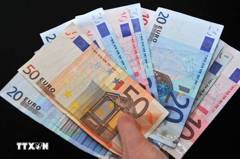 Đồng euro. (Ảnh: AFP/TTXVN)