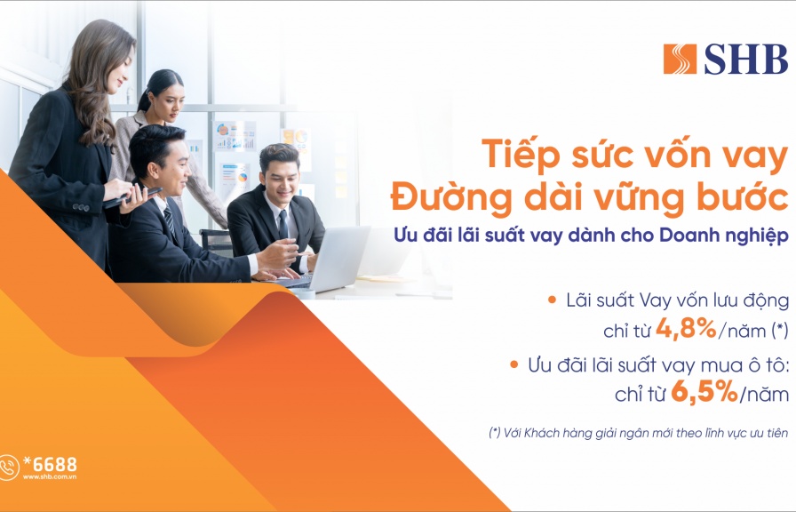 SHB với gói tín dụng 16.000 tỷ đồng “Tiếp sức vốn vay – Đường dài vững bước”