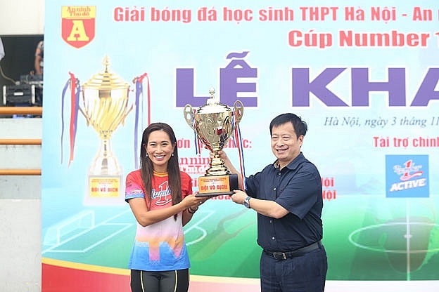 Cúp Number 1 Active trở lại với giải bóng đá học sinh THPT Hà Nội - An ninh Thủ đô năm 2024