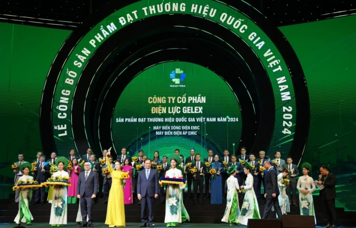 Hệ thống Tập đoàn GELEX có 4 Thương hiệu quốc gia 2024