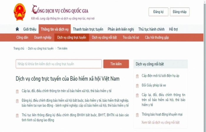 Thủ tục bảo hiểm xã hội thông thoáng  khi nhiều dịch vụ công liên thông