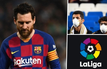 La Liga bị hoãn vô thời hạn vì ảnh hưởng của dịch Covid-19