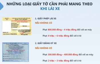 Lái xe cần mang những giấy tờ gì để không bị phạt?