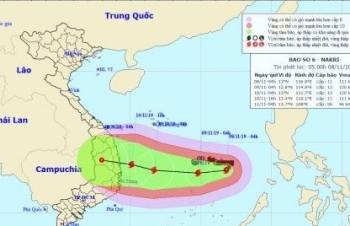 Bão số 6 giật cấp 14 diễn biến phức tạp
