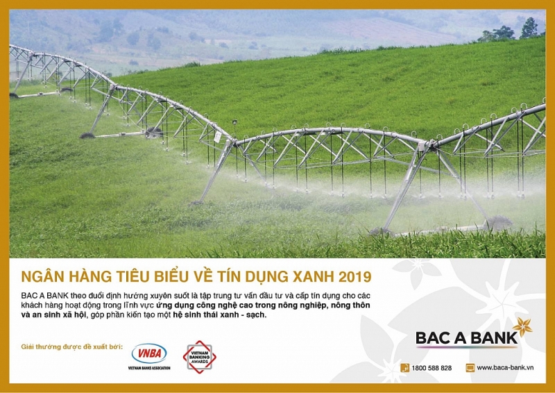 bac a bank duoc vinh danh ngan hang tieu bieu ve tin dung xanh