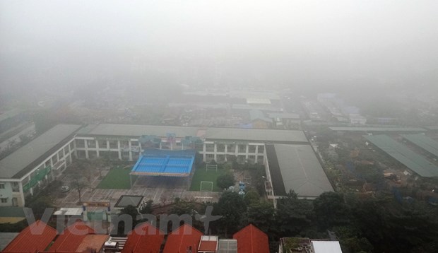 suong mu kem bui min day dac tai ha noi dau la nguyen nhan