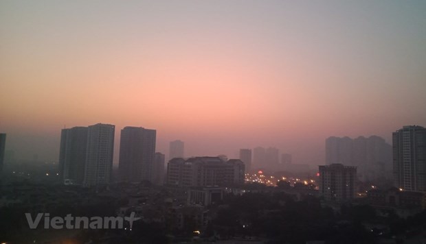 suong mu kem bui min day dac tai ha noi dau la nguyen nhan