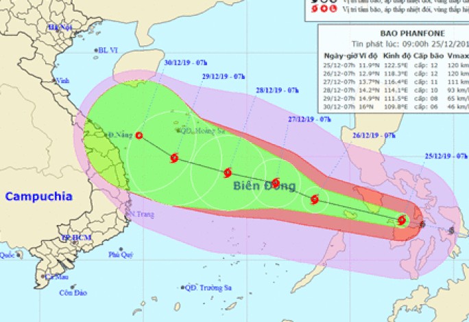 bao phanfone giat cap 14 dang huong vao mien trung