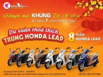 Du xuân thỏa thích – Trúng Honda Lead