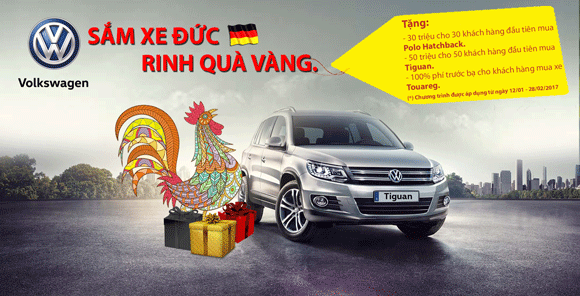 volkswagen viet nam khuyen mai tri gia toi 345 trieu dong