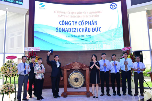 co phieu cong ty co phan sonadezi chau duc chinh thuc giao dich tren san hose