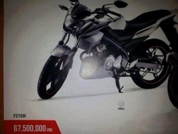 Yamaha FZ150i có giá 67,5 triệu đồng