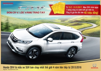 Mua Honda CR-V được khuyến mại trị giá gần 45 triệu