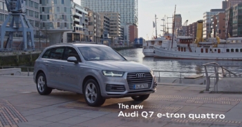 AUDI Q7 e-tron 2016: máy dầu HYBRID cắm-sạc, 1,7 lít/100km!