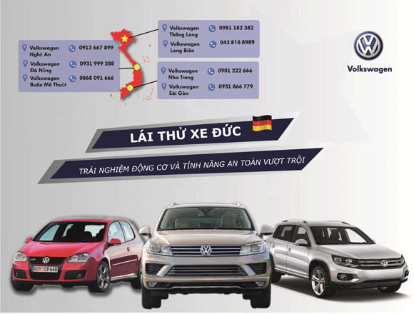 co hoi lai thu cac mau xe volkswagen tai viet nam