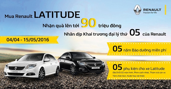 khuyen mai dac biet cua renault danh cho mau sedan latitude