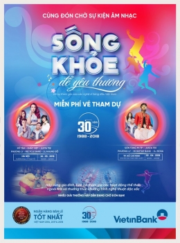 “Sống Khỏe để yêu thương”: Sự kiện âm nhạc “bom tấn” đầu hè 2018