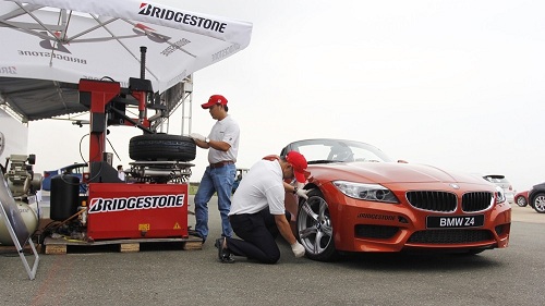 bridgestone sanh vai cung xe sang