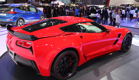 ngam mau xe the thao chevrolet corvette grand sport 2017