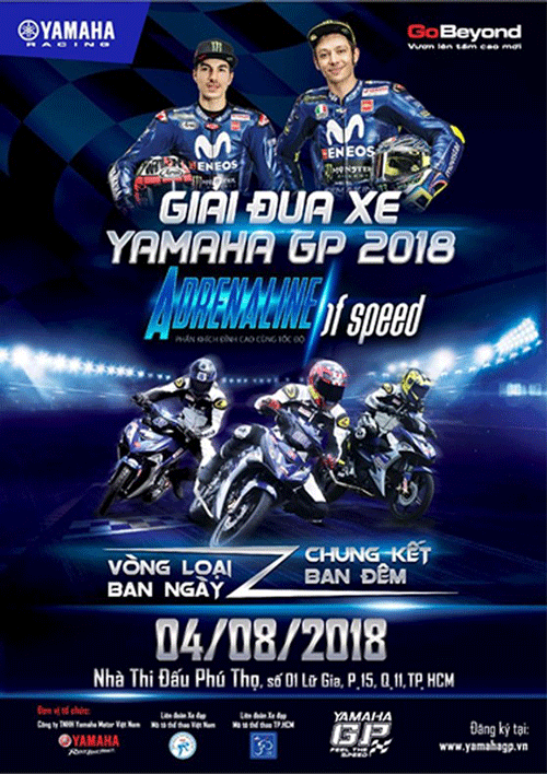 yamaha motor viet nam to chuc giai dua yamaha gp 2018