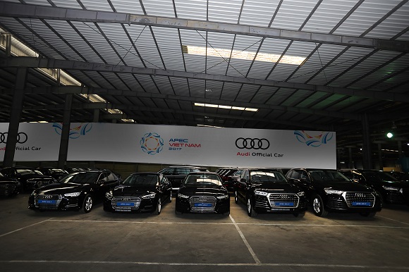 audi viet nam ban giao tiep 258 xe phuc vu apec 2017