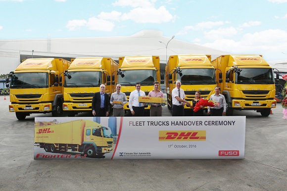 dhl supply chain tau 18 xe fuso fighter fj