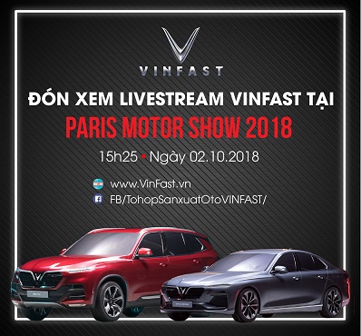 dem nguoc le ra mat xe hoi thuong hieu viet tai paris motor show 2018