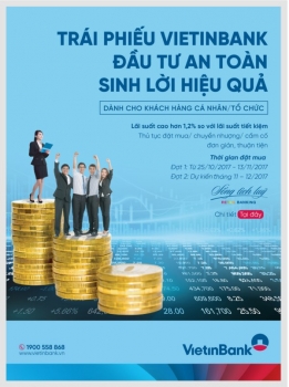 VietinBank phát hành trái phiếu với lãi suất hấp dẫn